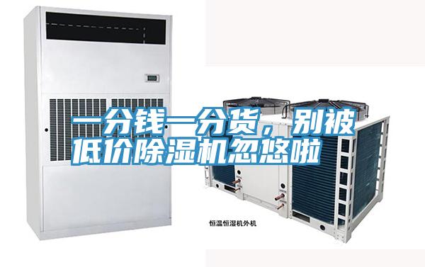一分錢(qián)一分貨，別被低價(jià)除濕機(jī)忽悠啦