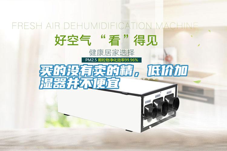 買的沒有賣的精，低價加濕器并不便宜