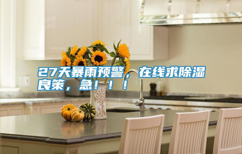 27天暴雨預(yù)警，在線求除濕良策，急?。。?></div>
								<div   id=