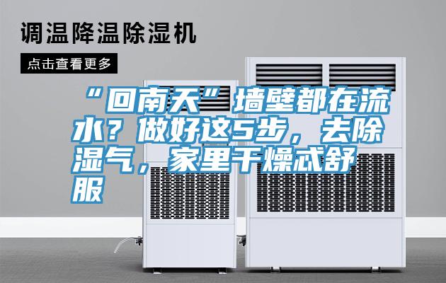 “回南天”墻壁都在流水？做好這5步，去除濕氣，家里干燥忒舒服