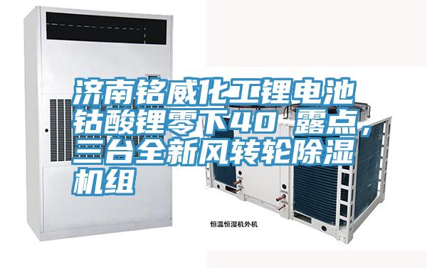濟(jì)南銘威化工鋰電池鈷酸鋰零下40℃露點，三臺全新風(fēng)轉(zhuǎn)輪除濕機組