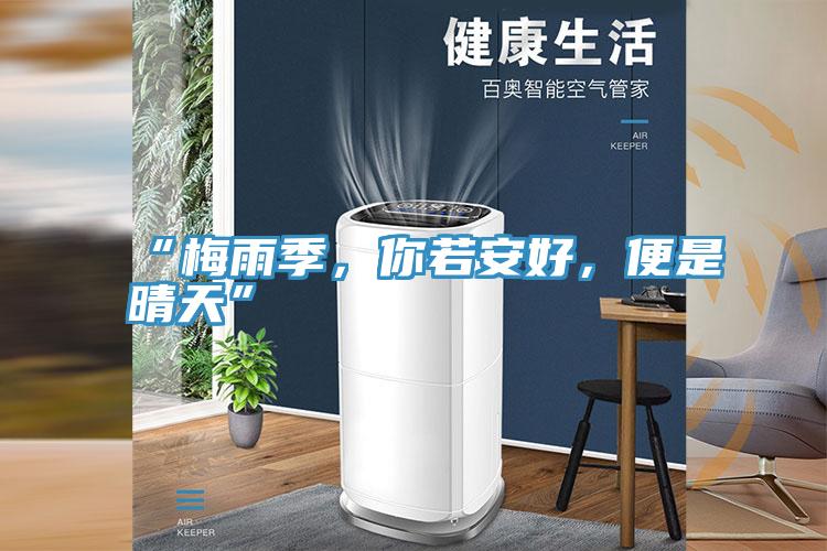“梅雨季，你若安好，便是晴天”