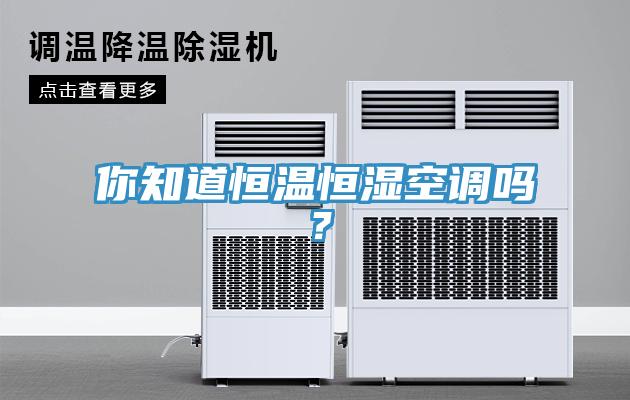 你知道恒溫恒濕空調(diào)嗎？