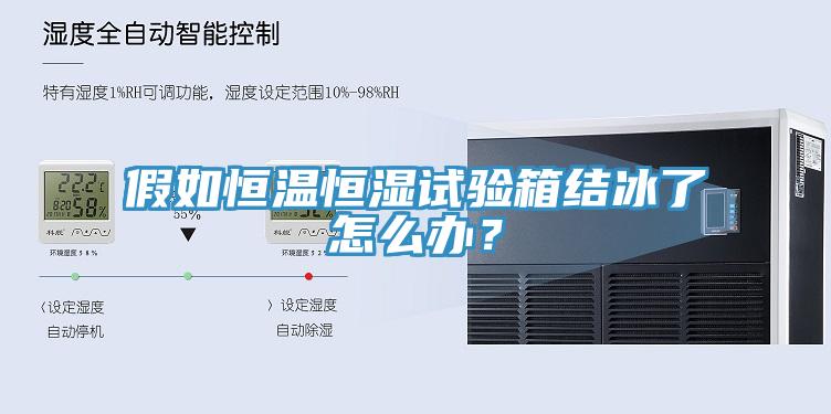 假如恒溫恒濕試驗(yàn)箱結(jié)冰了怎么辦？