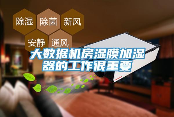 大數(shù)據機房濕膜加濕器的工作很重要