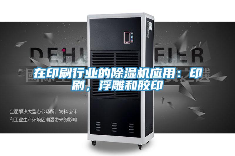 在印刷行業(yè)的除濕機(jī)應(yīng)用：印刷，浮雕和膠印