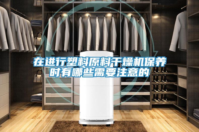 在進(jìn)行塑料原料干燥機保養(yǎng)時有哪些需要注意的