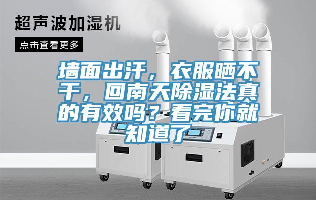 墻面出汗，衣服曬不干，回南天除濕法真的有效嗎？看完你就知道了