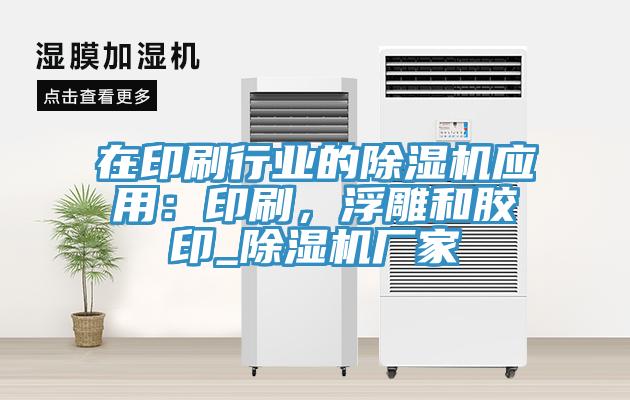 在印刷行業(yè)的除濕機(jī)應(yīng)用：印刷，浮雕和膠印_除濕機(jī)廠家