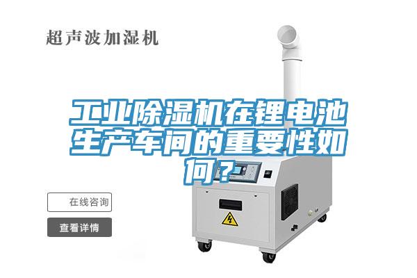 工業(yè)除濕機(jī)在鋰電池生產(chǎn)車(chē)間的重要性如何？