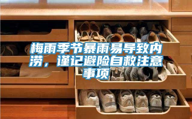 梅雨季節(jié)暴雨易導(dǎo)致內(nèi)澇，謹(jǐn)記避險自救注意事項