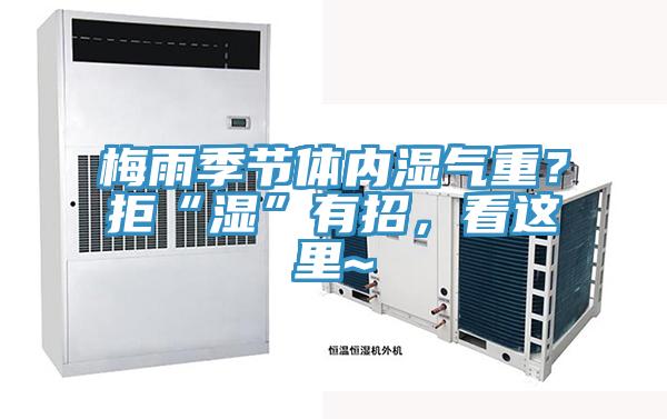 梅雨季節(jié)體內(nèi)濕氣重？拒“濕”有招，看這里~