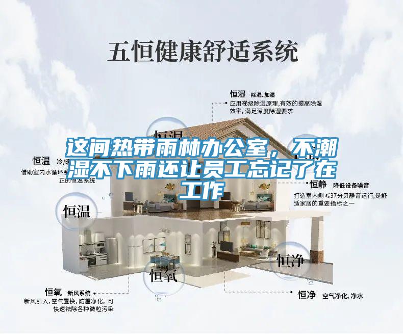 這間熱帶雨林辦公室，不潮濕不下雨還讓員工忘記了在工作