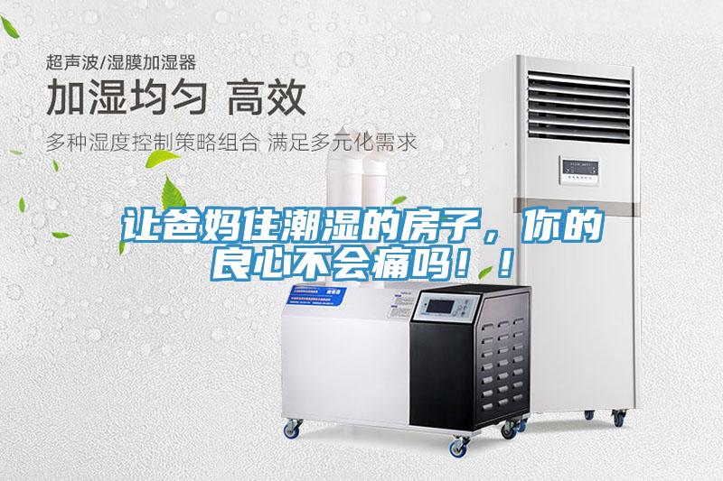 讓爸媽住潮濕的房子，你的良心不會痛嗎??！