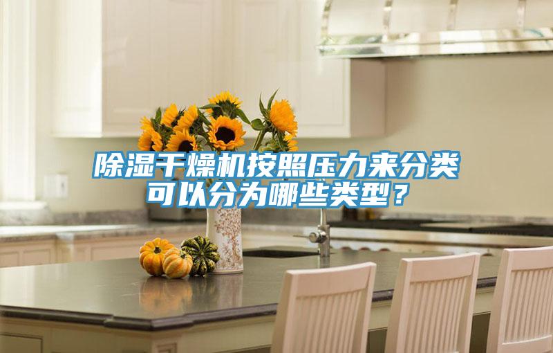 除濕干燥機(jī)按照壓力來分類可以分為哪些類型？