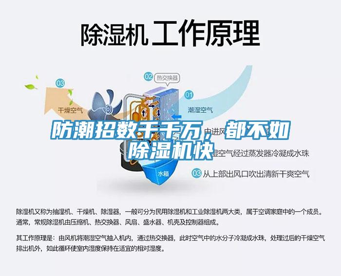 防潮招數(shù)千千萬，都不如除濕機快