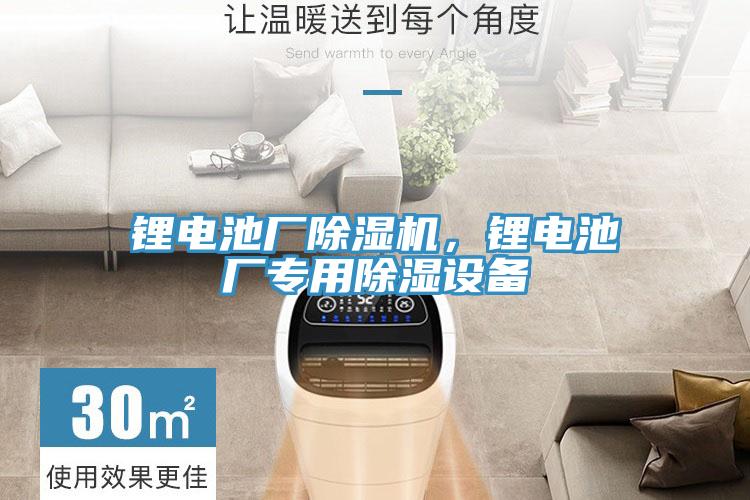 鋰電池廠除濕機，鋰電池廠專用除濕設(shè)備