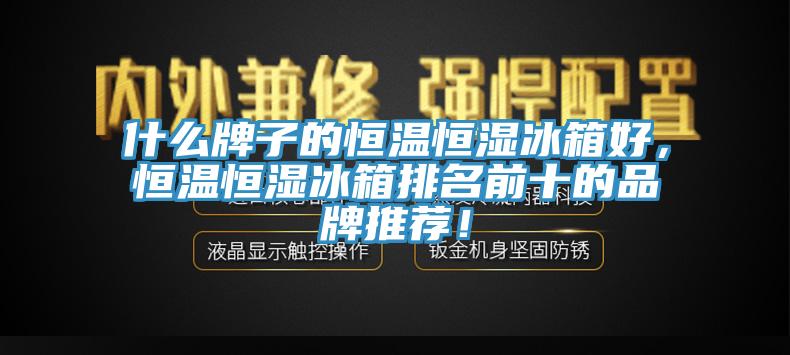 什么牌子的恒溫恒濕冰箱好，恒溫恒濕冰箱排名前十的品牌推薦！