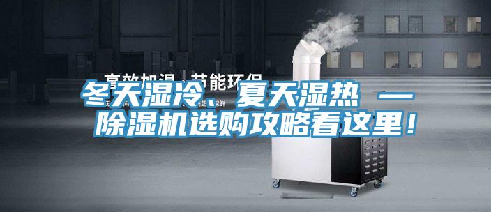 冬天濕冷、夏天濕熱 — 除濕機(jī)選購攻略看這里！