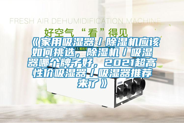 《家用吸濕器／除濕機應(yīng)該如何挑選，除濕機／吸濕器哪個牌子好，2021超高性價吸濕器／吸濕器推薦來了》