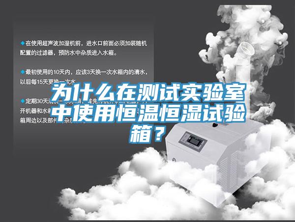 為什么在測試實驗室中使用恒溫恒濕試驗箱？