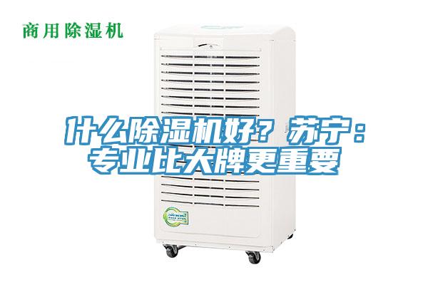 什么除濕機(jī)好？蘇寧：專業(yè)比大牌更重要