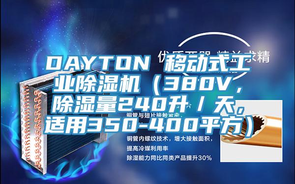 DAYTON 移動式工業(yè)除濕機（380V，除濕量240升／天，適用350-400平方）