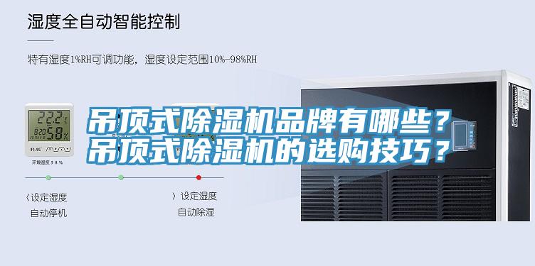 吊頂式除濕機(jī)品牌有哪些？吊頂式除濕機(jī)的選購技巧？