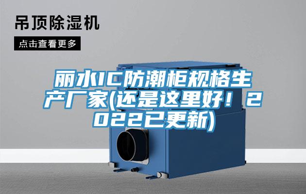 麗水IC防潮柜規(guī)格生產(chǎn)廠家(還是這里好！2022已更新)