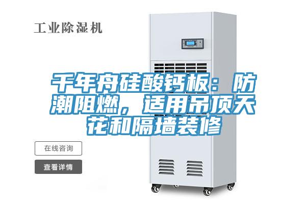 千年舟硅酸鈣板：防潮阻燃，適用吊頂天花和隔墻裝修