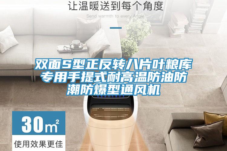 雙面S型正反轉(zhuǎn)八片葉糧庫專用手提式耐高溫防油防潮防爆型通風(fēng)機