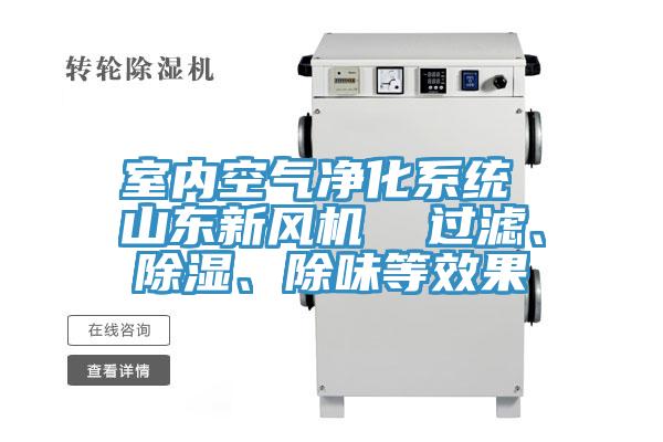室內(nèi)空氣凈化系統(tǒng) 山東新風(fēng)機(jī)  過濾、除濕、除味等效果