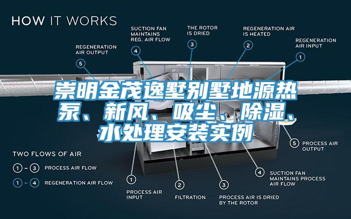 崇明金茂逸墅別墅地源熱泵、新風(fēng)、吸塵、除濕、水處理安裝實(shí)例