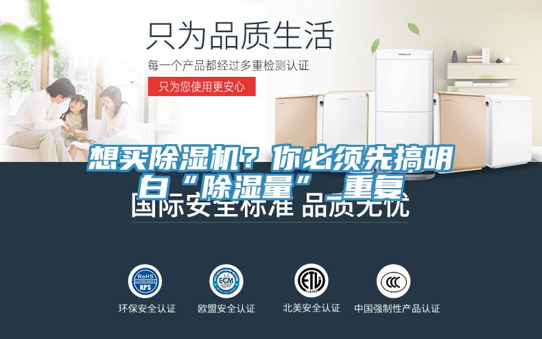 想買(mǎi)除濕機(jī)？你必須先搞明白“除濕量”_重復(fù)