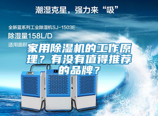 家用除濕機的工作原理？有沒有值得推薦的品牌？