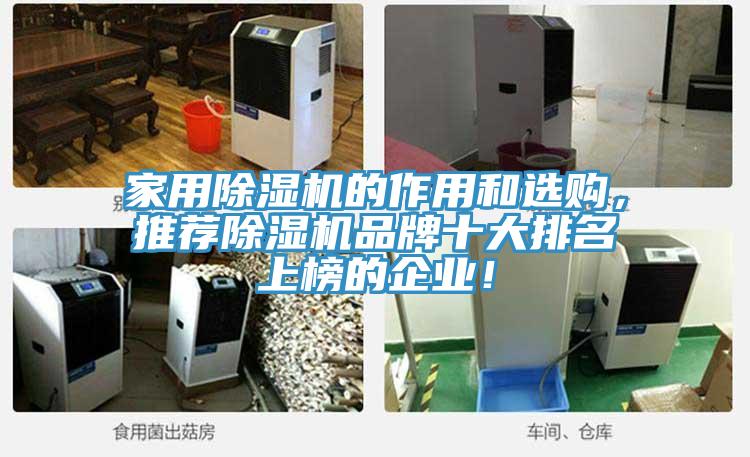 家用除濕機的作用和選購，推薦除濕機品牌十大排名上榜的企業(yè)！