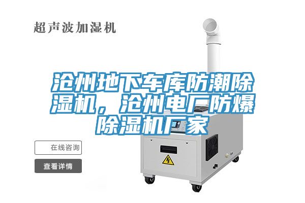 滄州地下車庫防潮除濕機，滄州電廠防爆除濕機廠家