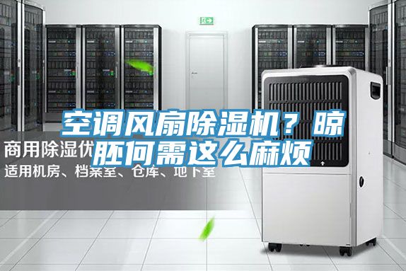 空調(diào)風扇除濕機？晾胚何需這么麻煩