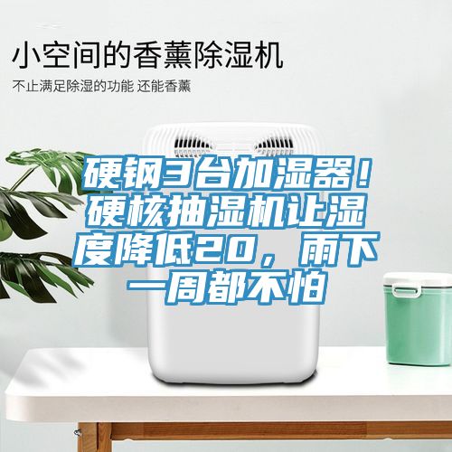 硬鋼3臺加濕器！硬核抽濕機(jī)讓濕度降低20，雨下一周都不怕