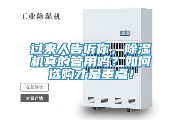 過來人告訴你，除濕機真的管用嗎？如何選購才是重點！