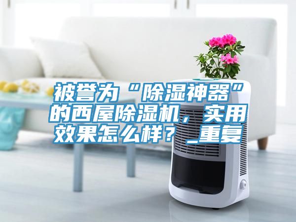 被譽(yù)為“除濕神器”的西屋除濕機(jī)，實用效果怎么樣？_重復(fù)