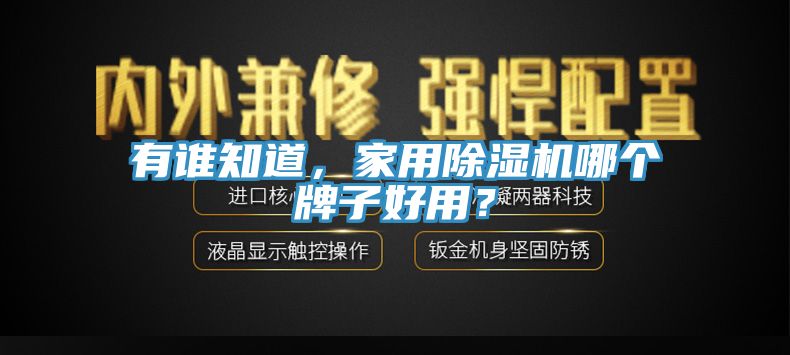 有誰知道，家用除濕機(jī)哪個(gè)牌子好用？