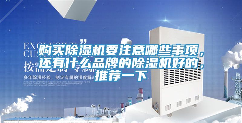 購買除濕機要注意哪些事項，還有什么品牌的除濕機好的，推薦一下