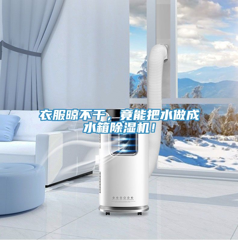 衣服晾不干，竟能把水做成水箱除濕機！