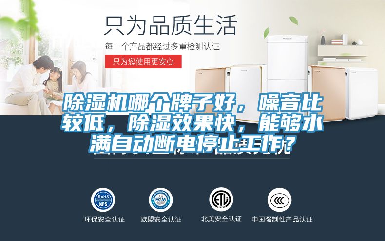 除濕機(jī)哪個牌子好，噪音比較低，除濕效果快，能夠水滿自動斷電停止工作？