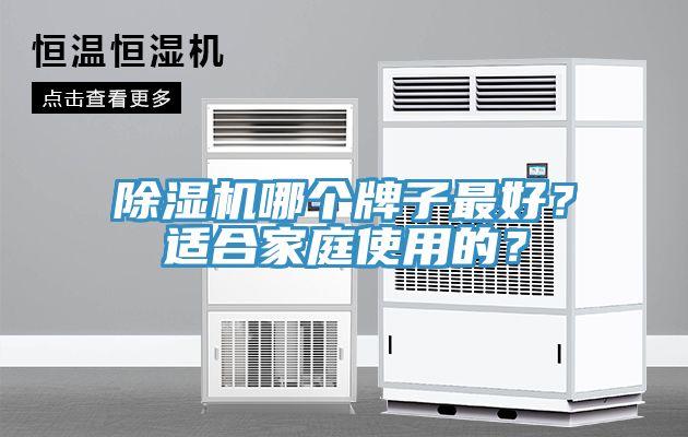 除濕機(jī)哪個(gè)牌子最好？適合家庭使用的？