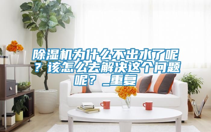 除濕機(jī)為什么不出水了呢？該怎么去解決這個(gè)問題呢？_重復(fù)