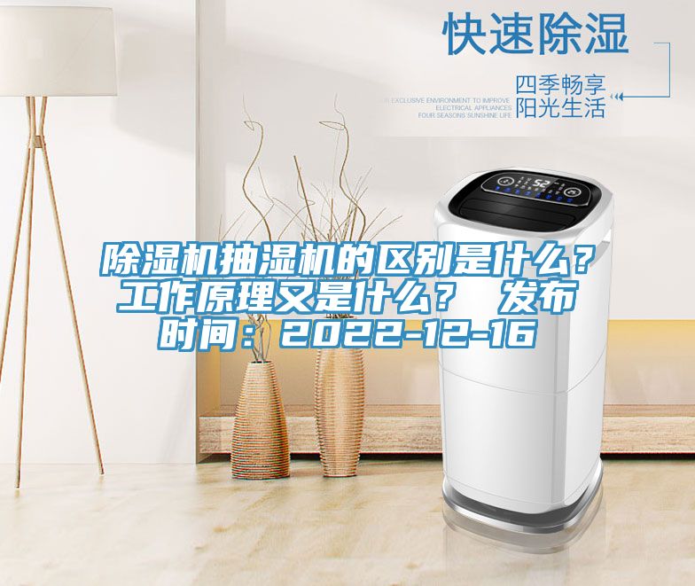 除濕機抽濕機的區(qū)別是什么？工作原理又是什么？ 發(fā)布時間：2022-12-16