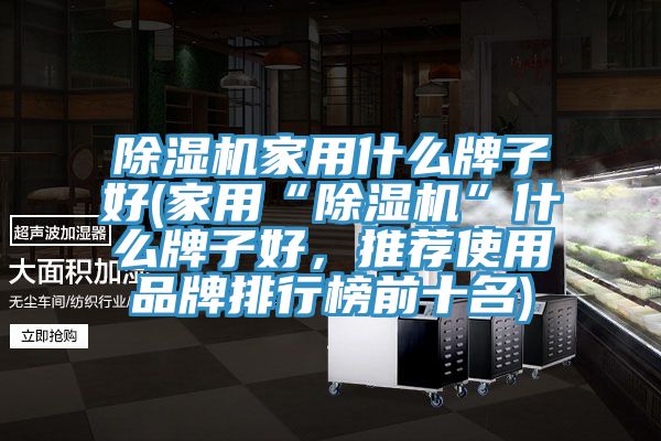 除濕機(jī)家用什么牌子好(家用“除濕機(jī)”什么牌子好，推薦使用品牌排行榜前十名)