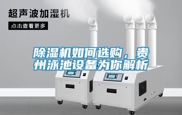 除濕機如何選購，貴州泳池設備為你解析